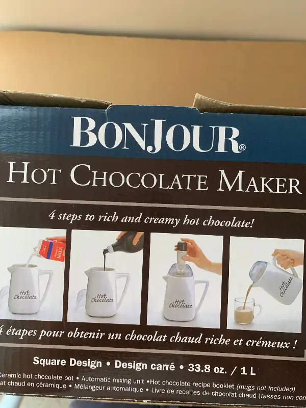 Hot Chocolate Maker by Bonjour : Like New : 1 L :In original box in Processors, Blenders & Juicers in Cambridge - Image 7