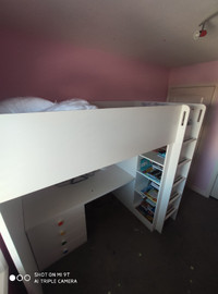 IKEA Bunk bed with desk