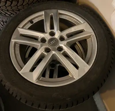 Off a Audi A4 Size: 225/50R17 Center Bore / Hub Bore: 66.5 mm Bolt Pattern: 5x112 Tire Depth: 8/32nd...