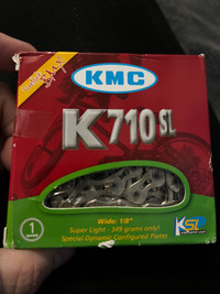 KMC HL710 SL bike Chain, Silver , 1/2 x 1/8-Inch, 100L !