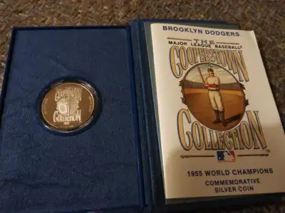 Brooklyn Dodgers MLB Cooperstown Collection collectable coin, View more