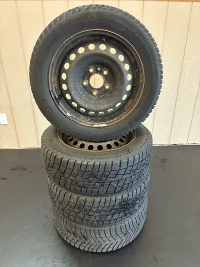 Set of four winter tires on 16” rims. Asking $250 OBO. If interested contact Chris by text or phone...
