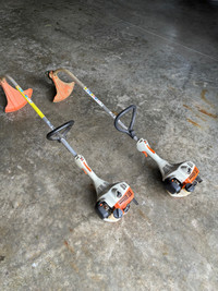 Two Stihl weed trimmers FS45 and FS38