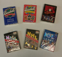 Sports Playing Cards- NFL - NHL and MLB