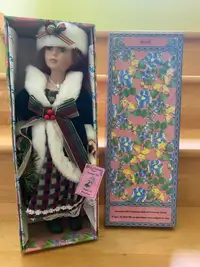 Christmas Porcelain Doll - Never out of package
