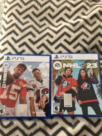 Ps5 NHL 23 and NFL 22 
