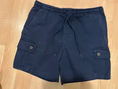 Mens shorts $5 each Medium navy shorts drawstring elastic waist, View more