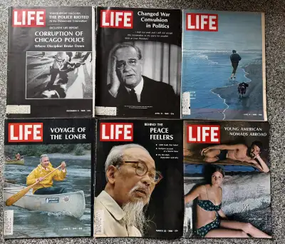 10 Issues of 1968 Time Life Magazine. , View more