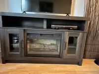 MEDIA CONSOLE ELECTRIC FIREPLACE TV STAND