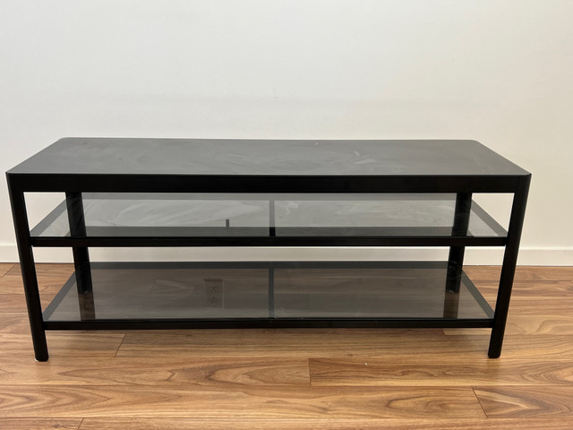 TV stand / console/ table - metal + glass for 60” TV in TV Tables & Entertainment Units in Brandon - Image 2