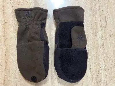 Simms Windstopper Foldover Fishing Mitt - Size M - Olive, View more