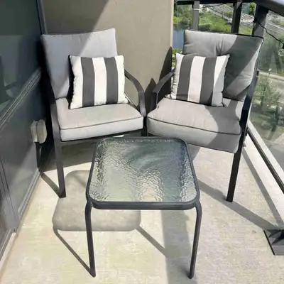 Patio/deck set with chairs and table , View more