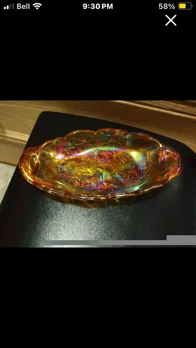 beaufil vantage dish. ( carnival glass 
, View more