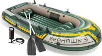 Intex Seahawk Inflatable Boat Series 3 Person New, Mint $150