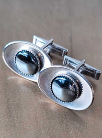 Hematite Cufflinks Excellent Condition