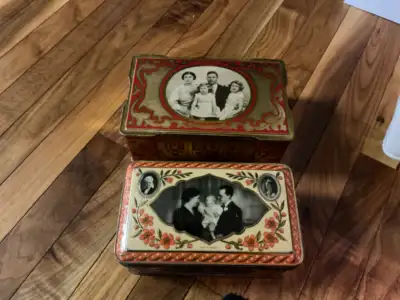Vintage Royalty keepsake Boxes Each Box. $35.00. Each Large box. 8 1/2” x 5 1/2” x 4” high Smaller b...