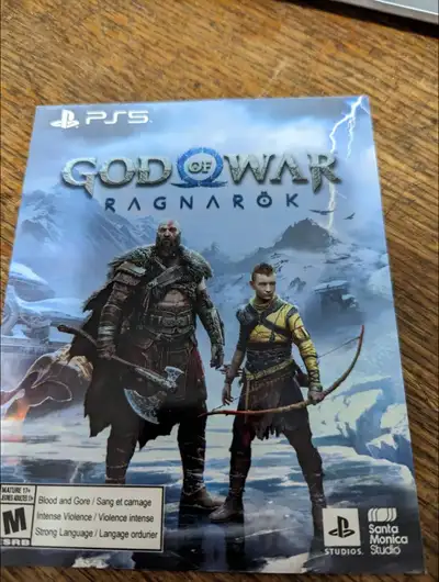 Selling an unused code for a digital edition of God of War: Ragnarok on the PS5 Price is as listed