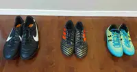 Soccer Cleats 3 sizes - US 11, 5, 3Y
