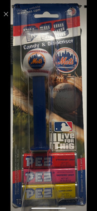 Pez New York Mets NY MLB Baseball Candy Dispenser 