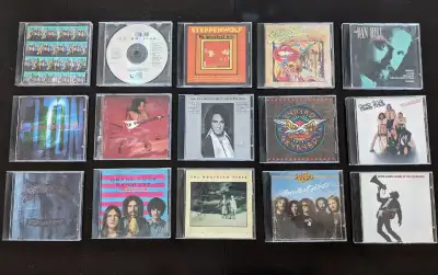 Various CD's $4 each, all for $50 Rolling Stones Rewind Elton John Ice on Fire Steppenwolf 16 Greate...