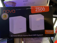 New In Box Nova AC1200 Whole Home MESH Wi-Fi System