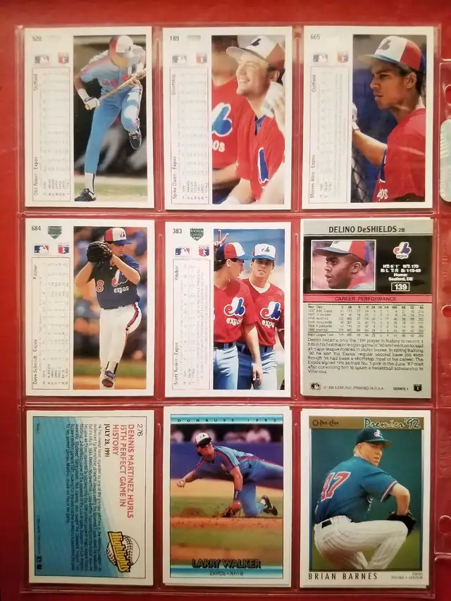 Montreal Expos Baseball Cards in Arts & Collectibles in Oakville / Halton Region - Image 3