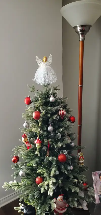 Christmas tree with LED lights, View more