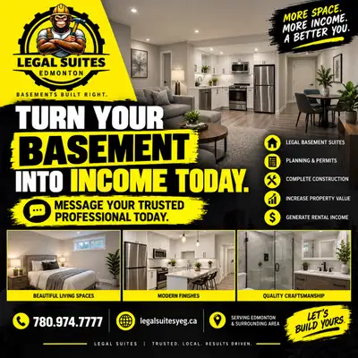 Legal Suites and Basement Developments, View more