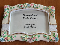 Hand Painted Floral Photo Frame