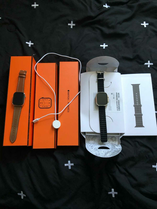 Airpods Pro 2/Apple Watch 9/ Ultra Watch 9/Hermes Apple Watch in Cell Phone Accessories in Tricities/Pitt/Maple - Image 2