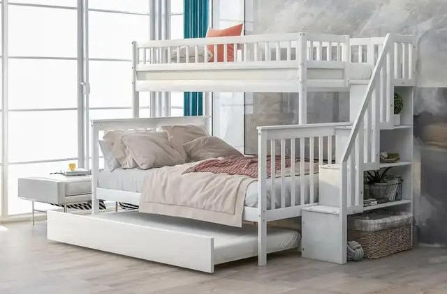 Huge Sale Bunk Bed * Kids Bed * Wood Bunk Bed * Single / double in Beds & Mattresses in City of Toronto - Image 3