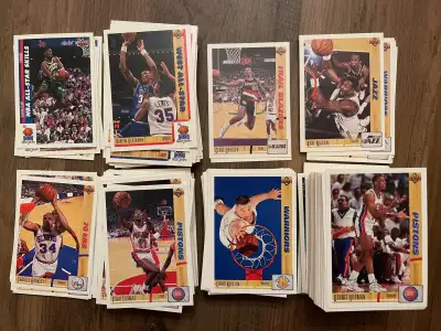 Lot de 319 cartes de basketball NBA 1991-92 Upper Deck Environnement sans animaux ni fumée. Si vous...