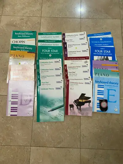 piano books and quartz metronome, View more