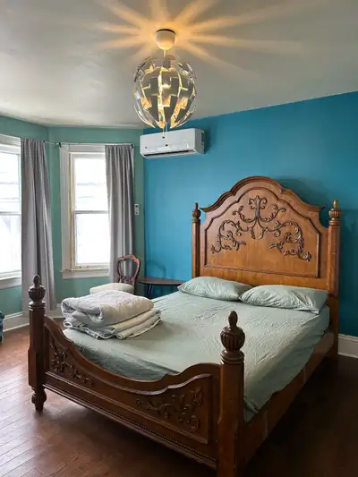 Furnished room with office / large walk-in closet. Fairly large room (estimating 400 sq ft). In shar...