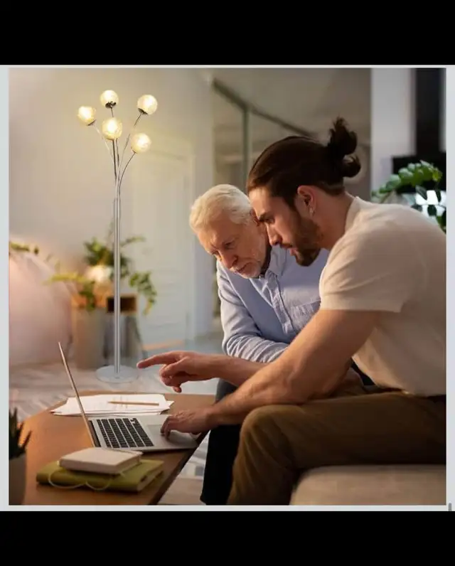 Modern Globe LED Floor Lamps for Living Room-DLLT Standing Lamps in Indoor Lighting & Fans in Hamilton - Image 6