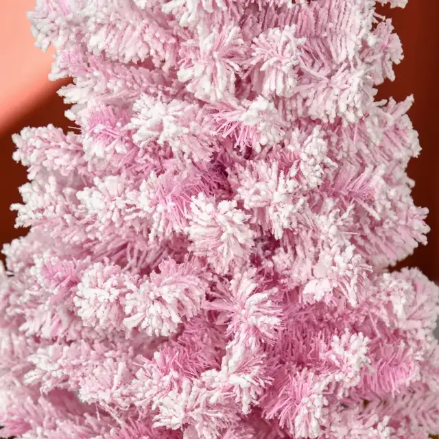 5 FT Snow Flocked Artificial Christmas Tree, Pencil Xmas Tree wi in Holiday, Event & Seasonal in Markham / York Region - Image 10