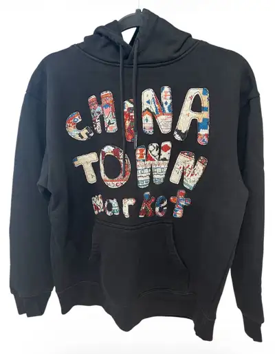 Chinatown Market Patchwork Hoodie Black Size M, View more