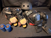 Roller Derby Skates and Pads