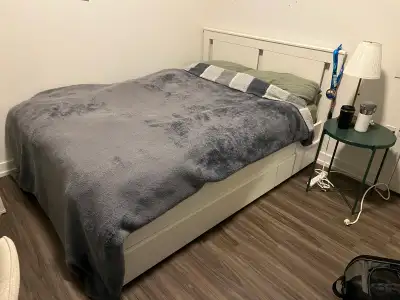 IKEA MALM Full/Double Bed Frame + 2 Storage Drawers – White, View more