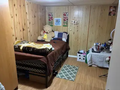 One private room available in a basement starting August 1st Located at Albion/silverstone - close t...