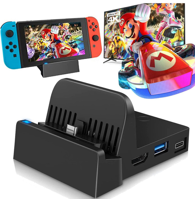 Switch TV Docking Station for Nintendo Switch, Multi-Function  in TV Tables & Entertainment Units in Mississauga / Peel Region
