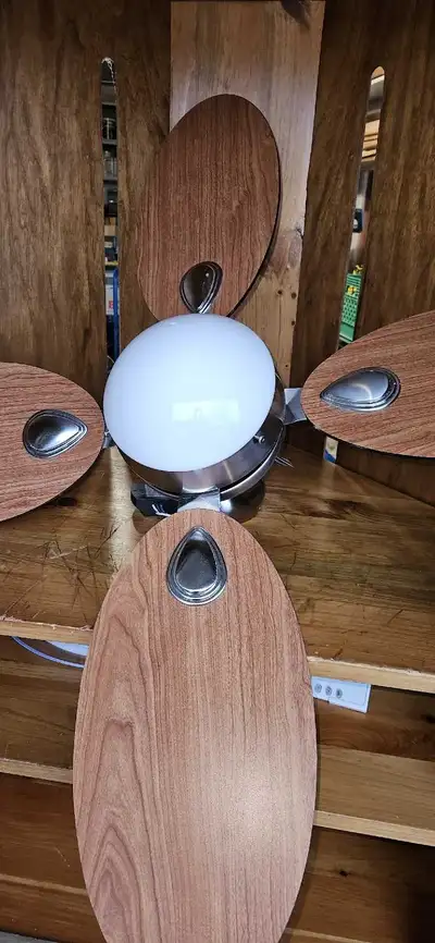 Ceiling fan and light, View more