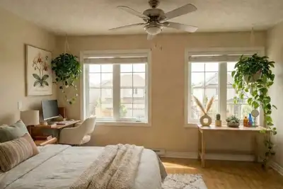 $1150 and lady only. This is a clean, bright (a lot of sunlight), quiet and furnished room at the 2n...