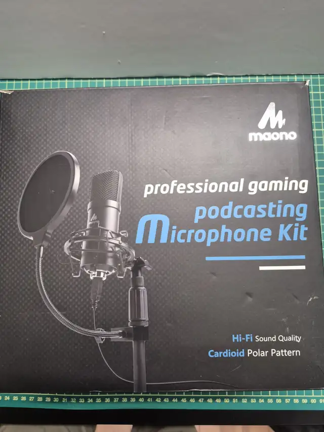 USB Microphone Kit 192kHz/24Bit AU-A04T PC Condenser in Speakers, Headsets & Mics in Markham / York Region - Image 8