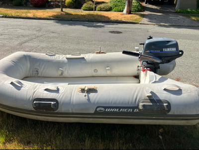 Walker bay inflatable (9ft) boat only, it leaks. feel free to ask any questions and shoot me offers...