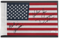 Hacksaw Jim Duggan Signed American Flag "Made in America"