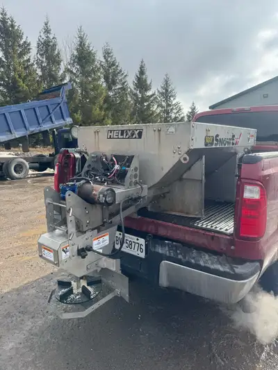 Snowex Helixx salter 1 yard hopper Price - $6,500 plus tax Comes with all wiring and controller New...