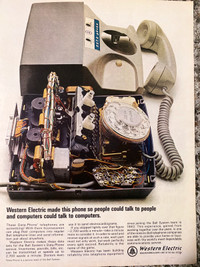 1965 Western Electric Data-Phone Original Ad