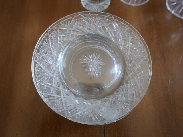 verre crystal tudor modèle buckingham ancien dans Art et objets de collection  à Ville de Montréal - Image 2
