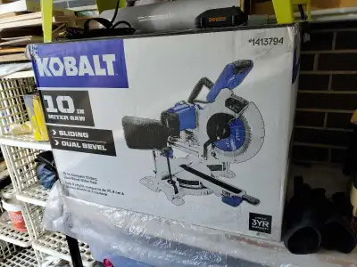 Kobalt 10" Dual Bevel Sliding Miter Saw, View more